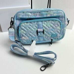 Lug Convertible RFID Crossbody Purse Bag Carousel 3 in Blue Mystic Sea Glass NWT
